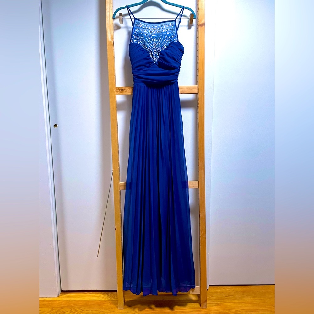 🌸NWT- B DARLIN Navy Blue Long Prom Dress